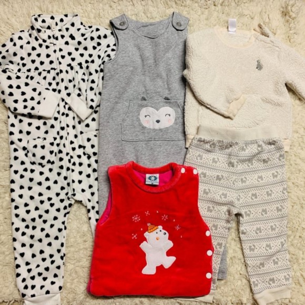 Baby girls fleece outfit bundle-18-24M